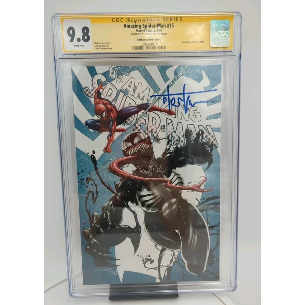 Amazing Spider-Man‎ #15 CGC 9.8 Kirkham Variant C SS Signed Tyler Kirkham 2019